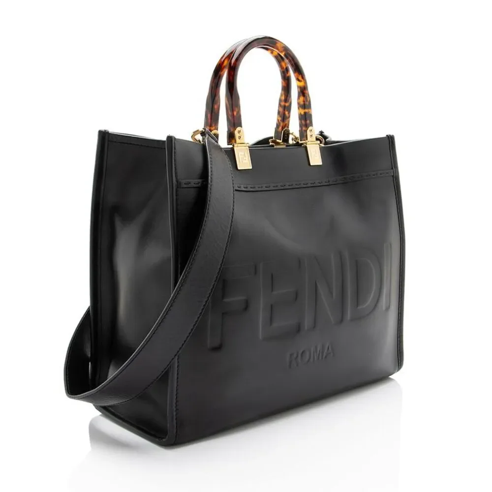 Fendi Leather Sunshine Medium Shopper Tote - Picture 2 of 13